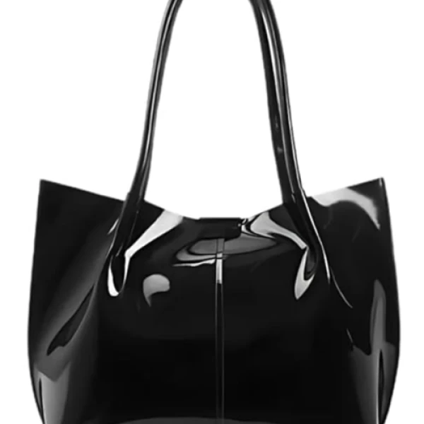 TrendCraft Large Leather Tote Bag
