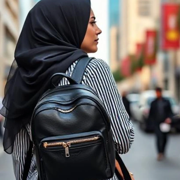 Urban Chic Mini Backpack – Black